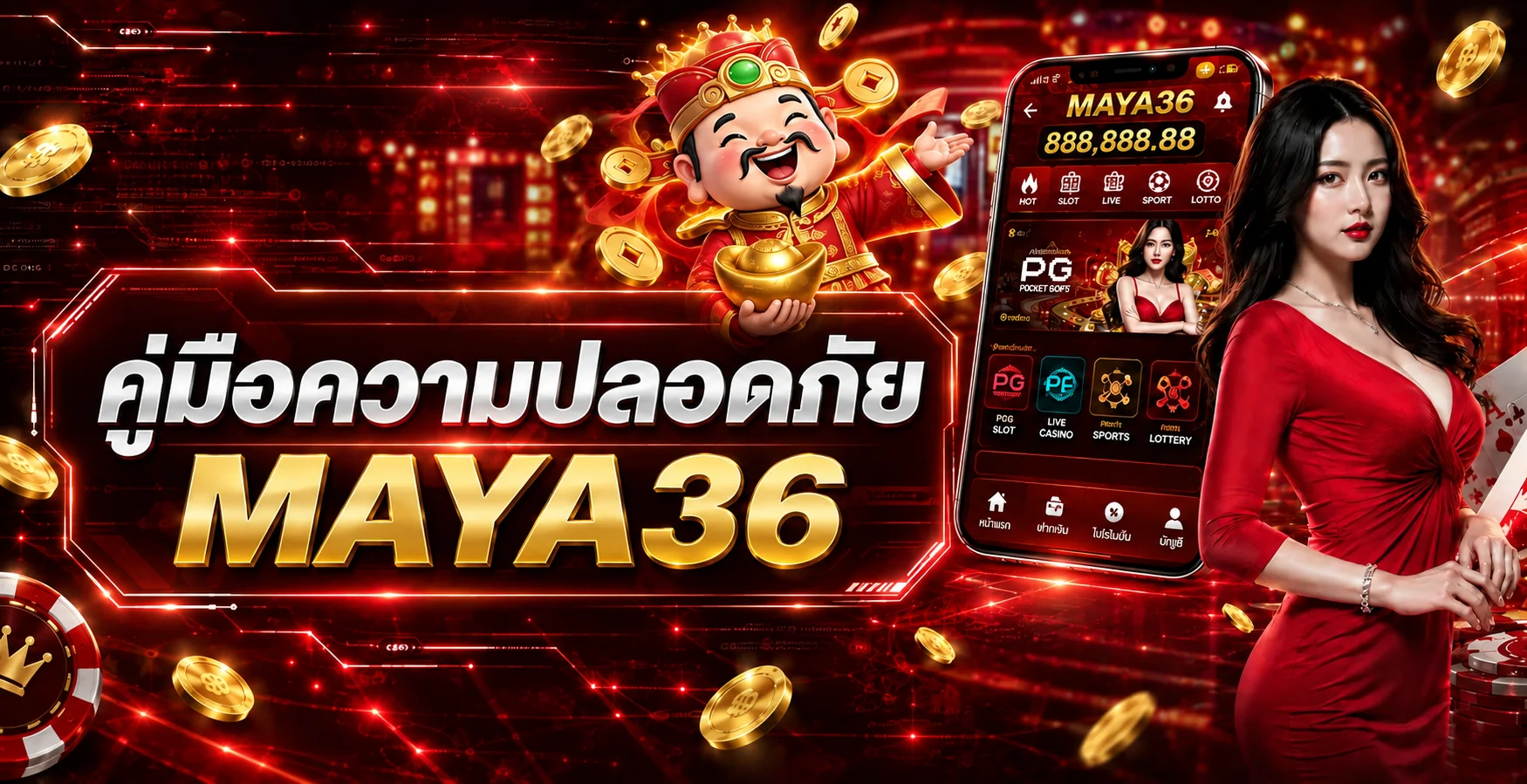 MAYA36 คู่มือความปลอดภัย ตรวจทางเข้าและบัญชี